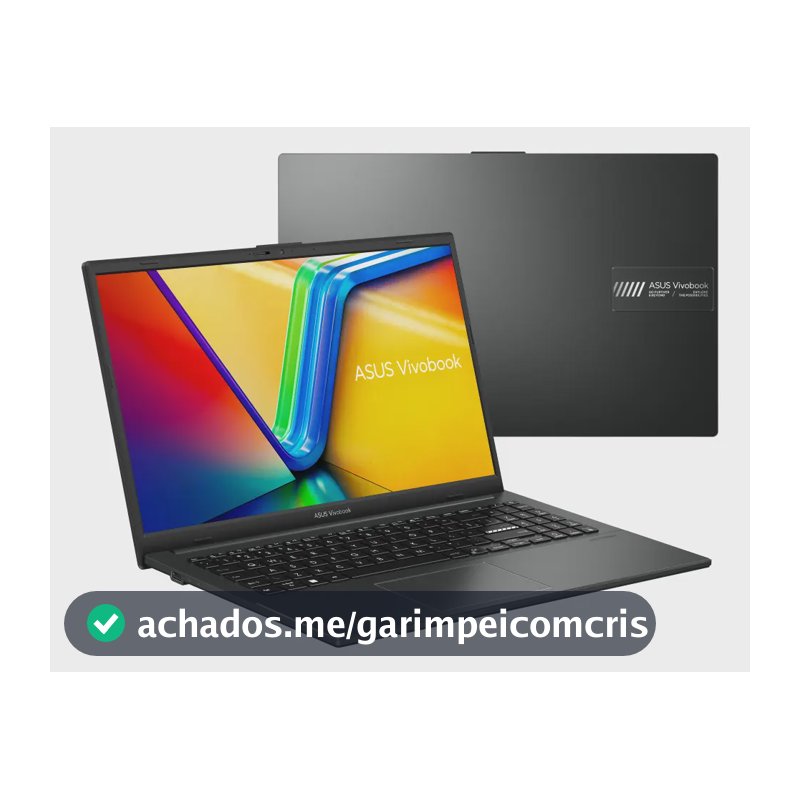 Notebook ASUS VivoBook Go 15, AMD Ryzen 5 7520U, 8GB RAM, 512GB SSD, KeepOS/Linux, Tela 15,6" FHD, Mixed Black - E1504FA-NJ732