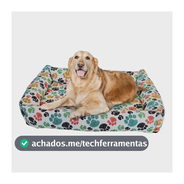 Cama Para Cachorro Grande Impermeável Resistente 100x84cm