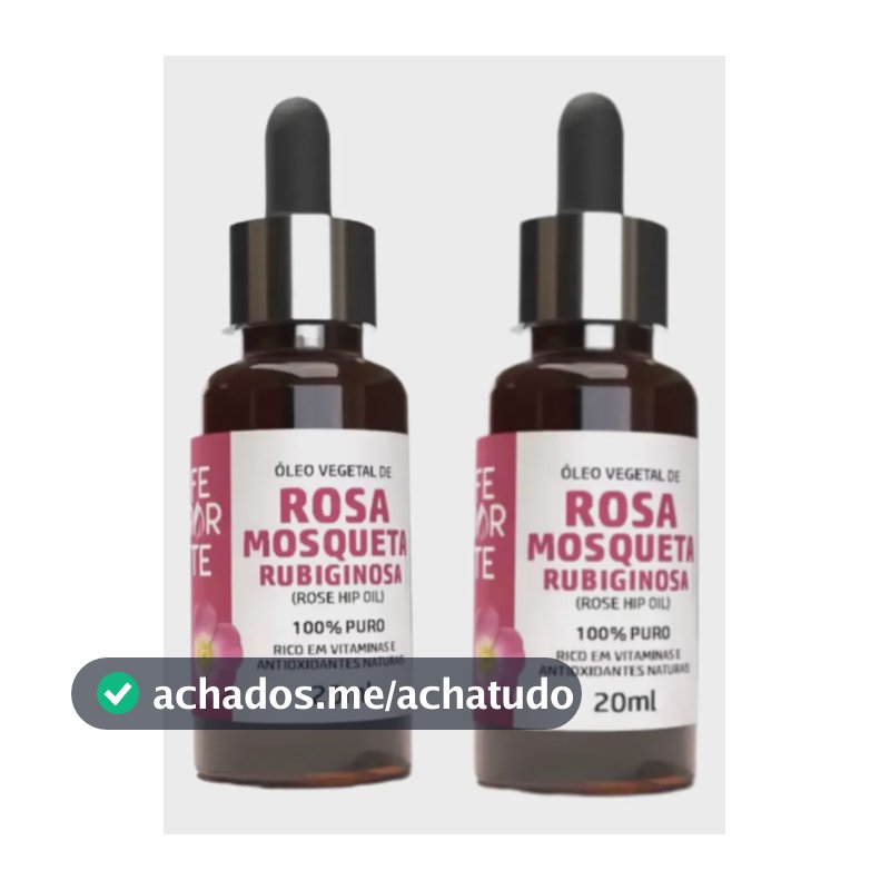 Kit 2 Óleos Rosa Rubiginosa 100% Puro Vegano 20ml Ferarte