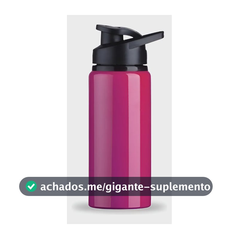 10 Squeeze 600ml Alumínio Garrafa Academia Esporte Fitness Cor 10 Pink