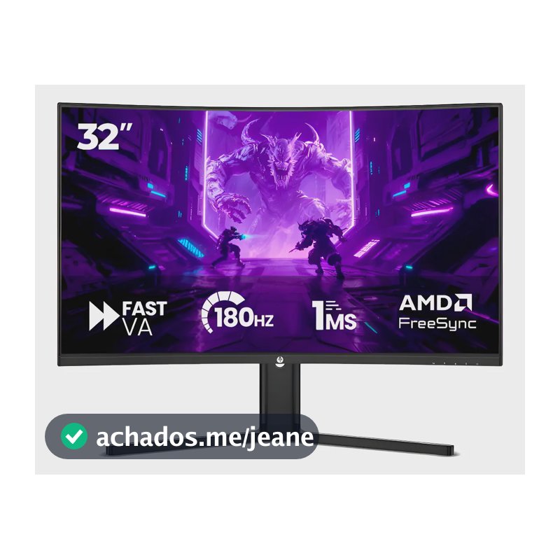 Monitor Gamer Curvo Haiz 32 Va 180hz Qhd 1ms Freesync R1500