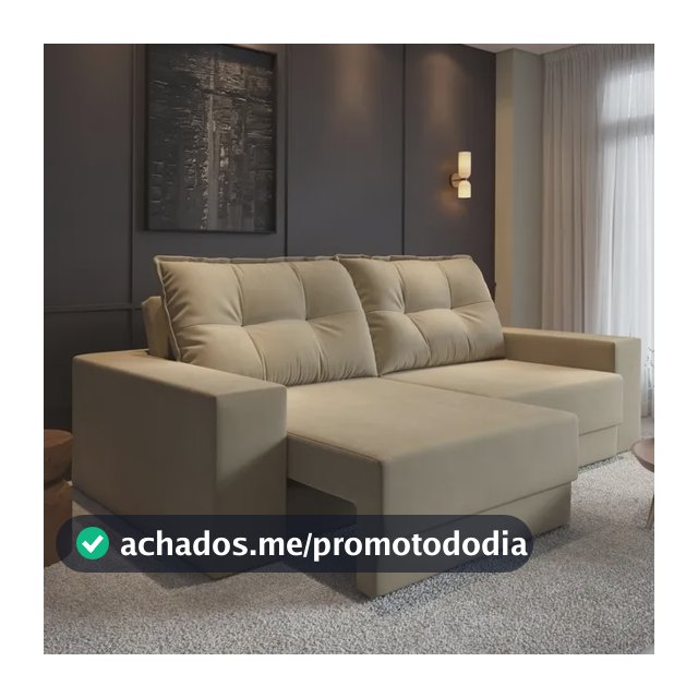 Sofá 3 Lugares Suede 2,00m Luca