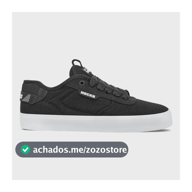 Tênis Hocks Flat Core Classic Black Unissex | Preto + Nf