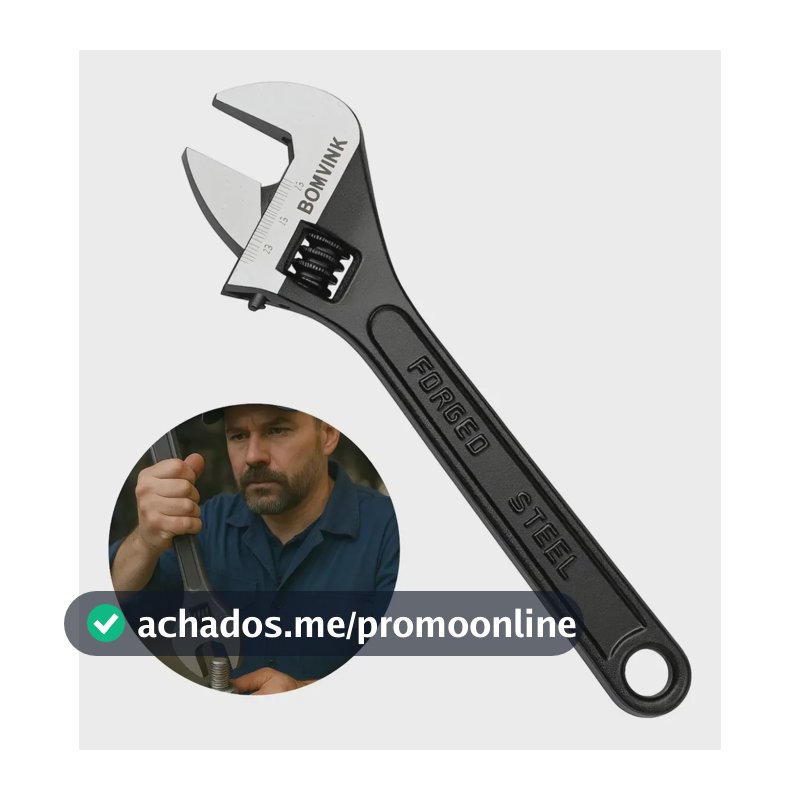 Chave Inglesa Ajustável Fosfotizada 12 Pol 30cm Profissional