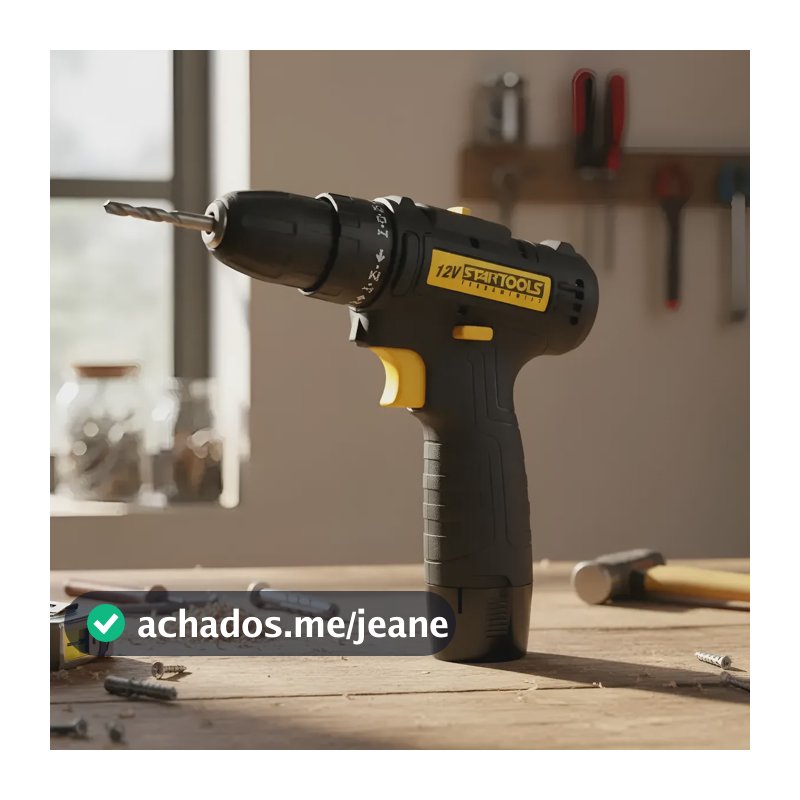 Furadeira E Parafusadeira 12v Startools Bivolt 24 Nm 1500mah Preto
