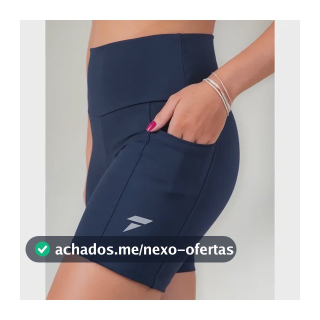 Short Academia Feminino Fitness Com Bolso De Compressão