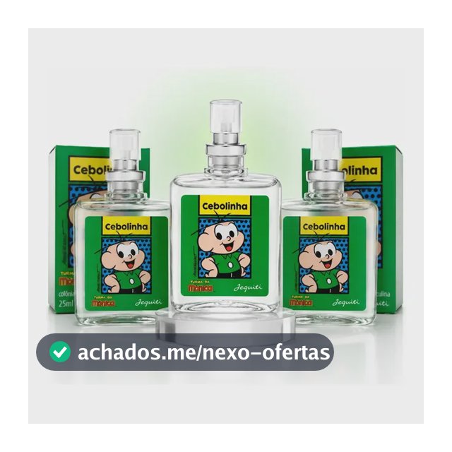 Kit 3 Perfumes Cebolinha Jequiti 25ml Infantil Turma da Mônica Colônia Masculina Kit Presente Original