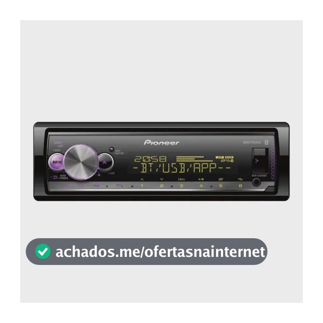Som Automotivo Pioneer Mvh X3000BT Com USB e Bluetooth e Radio