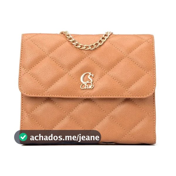 Bolsa Transversal Estruturada Caramelo Castor Cs Club