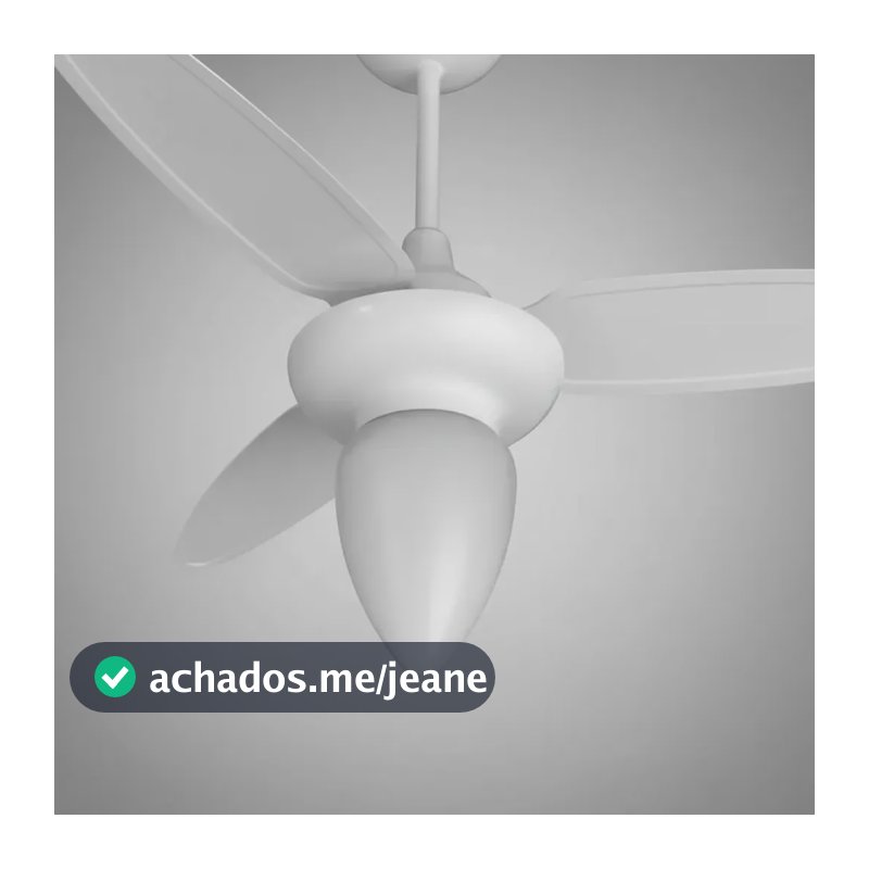 Ventilador de Teto Ventisol Wind Inverter Branco com 3 Pás e Controle Remoto