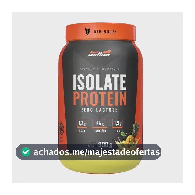 Isolate Protein Proteína Isolada 900g New Milen Zero Lactose