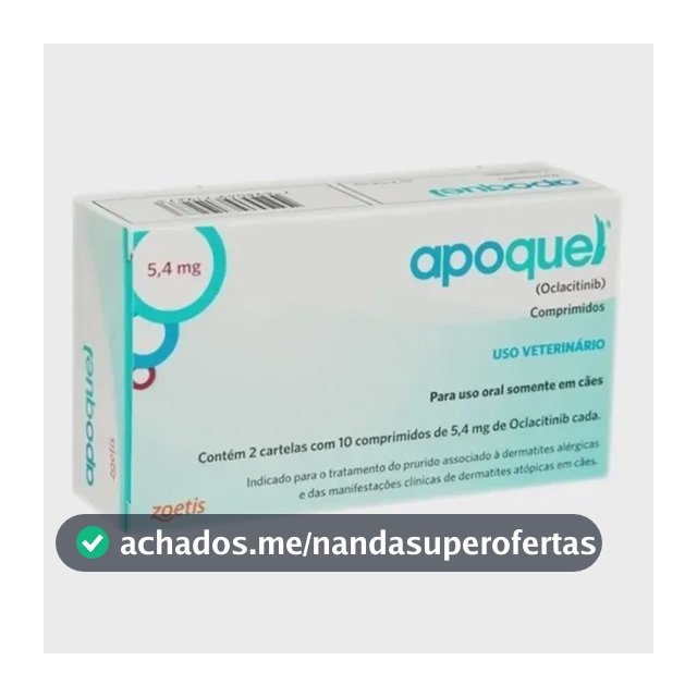 Apoquel Dermatológico Anti Coceira Cães 5,4mg