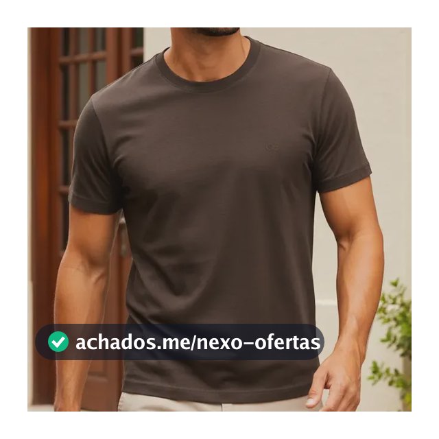 Camiseta Masculina Básica Slim Algodão - Várias Cores Ogochi
