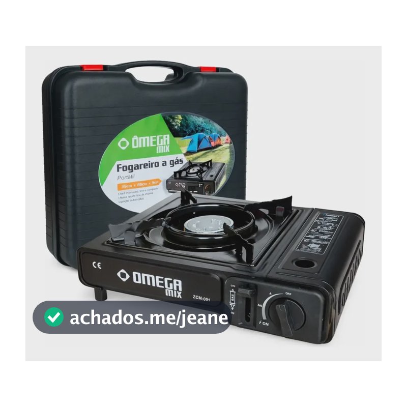 Fogareiro P/ Camping Pesca Fogão A Gás Portátil 1 Boca