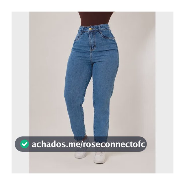 Calça Jeans Feminina Mom Cintura Alta Levanta Bumbum Algodão