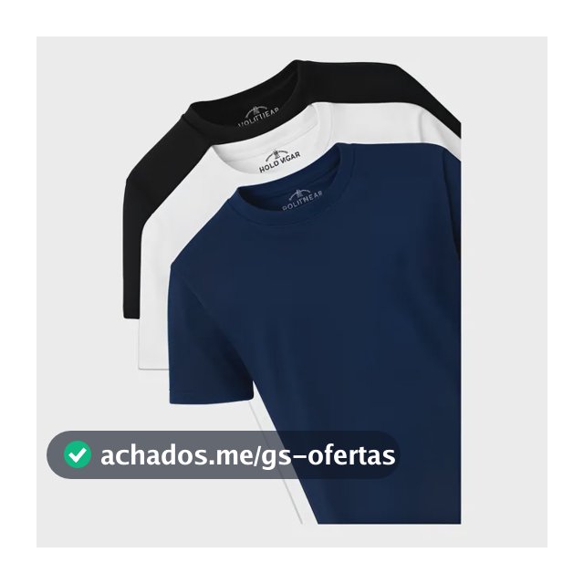 Kit 3 Camisetas Masculinas Polo Wear Sortido 1 G Liso