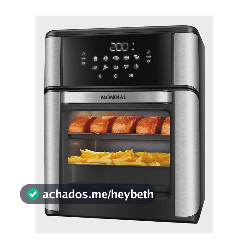 Fritadeira Air Fryer Forno Oven 12l Mondial AFON-12L-BIN