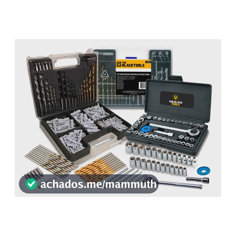 Jogo De Brocas Furadeira Para Madeira Concreto 340 Peças