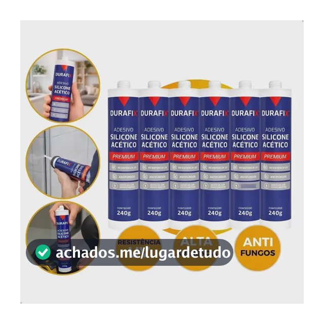 Silicone Acético Vedação Construção Vidro Box Profissional