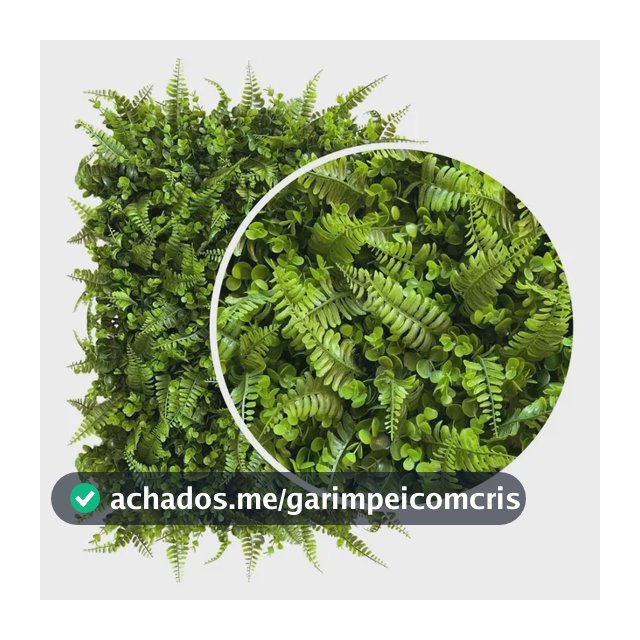 Placa De Folhagem Artificial Silicone Premium 60x40 Volumosa