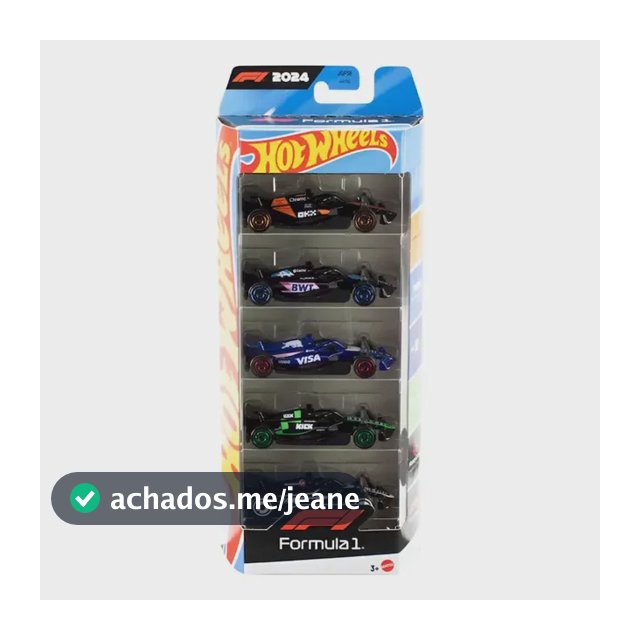Hot Wheels Formula 1 Conjunto Com 5 Mattel