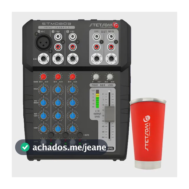 Mesa Equalizadora Stm0803 Stetsom 3 Ch Automotivo Sem Juros