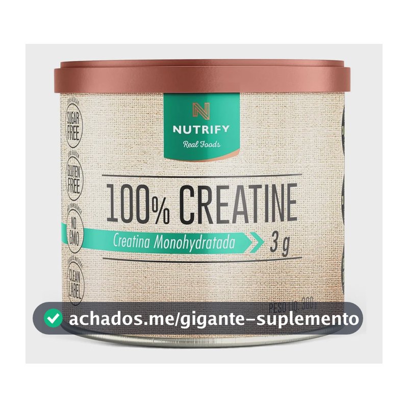 Creatina Nutrify 100% em pó Sem sabor x 300g