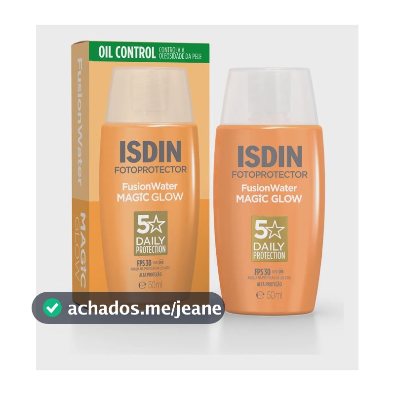 Isdin Protetor Solar Facial Fusion Water Magic Glow Fps 30 - 50ml