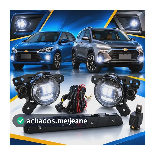 Kit Farol De Milha Led Onix E Tracker 2026 Botão Original Transparente