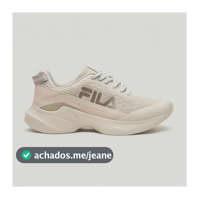 Tênis Fila Progress Lite 2 Feminino Original Academia Treino Bege Logomarca 38