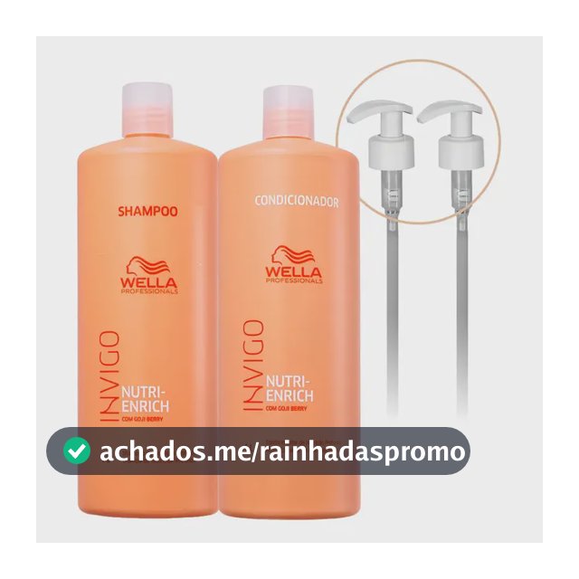 Kit Wella Invigo Nutri Enrich Shampoo e Condicionador 2 L