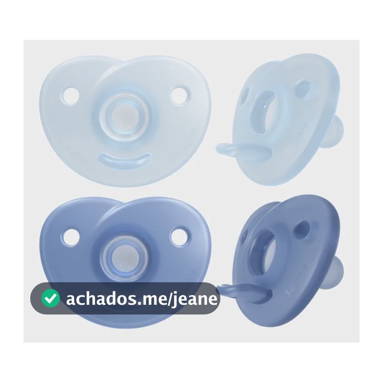 Chupeta Soothie Dupla Azul 0-3m Philips Avent