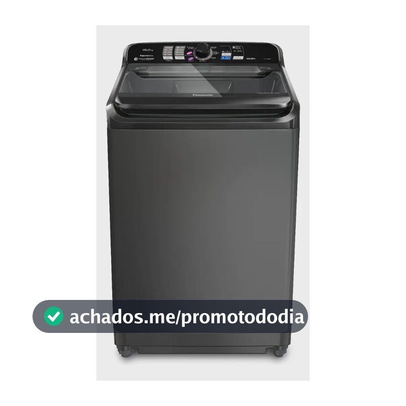 Máquina de Lavar Panasonic 15kg Titânio 127v NA-F150B1T