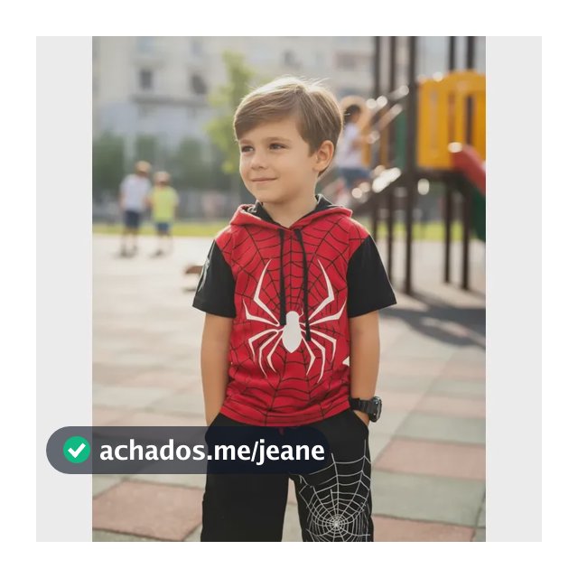 Roupa Infantil Menino Aranha Verão Kit Camisa + Bermuda Top