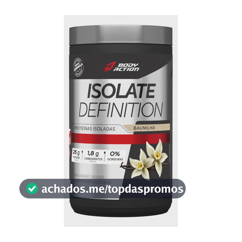 Proteína Bodyaction Tradicional Isolate Definition em pó sabor Baunilha x 900g