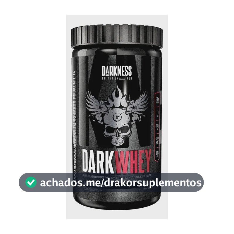 Whey Protein Concentrado Dark 100% Baunilha 900g Darkness Baunilha