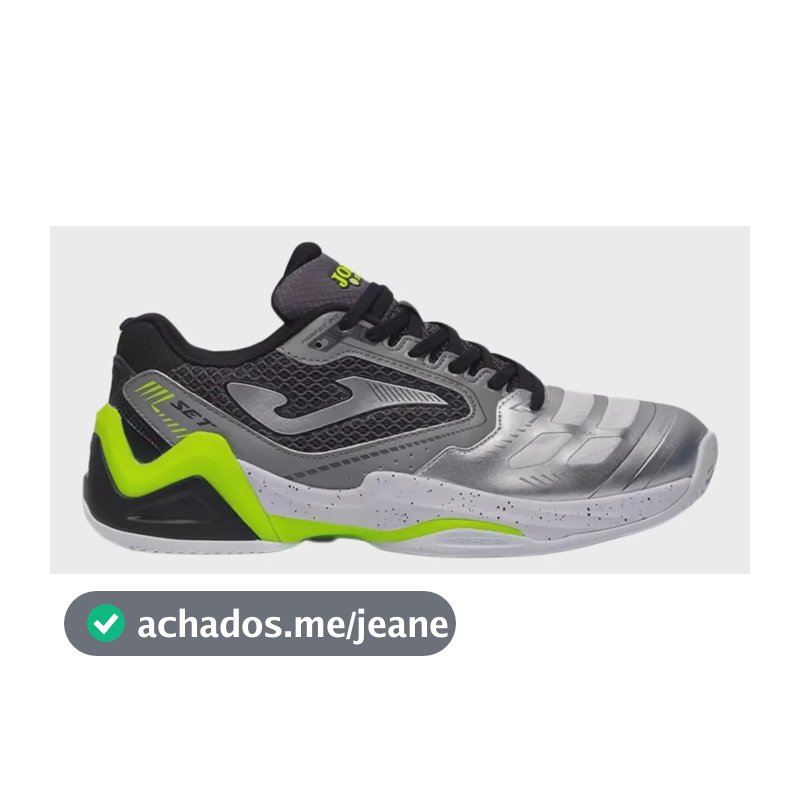 Tênis Joma Set (saibro) Masculino Original + Nota Fiscal Cinza - Verde 39 Br