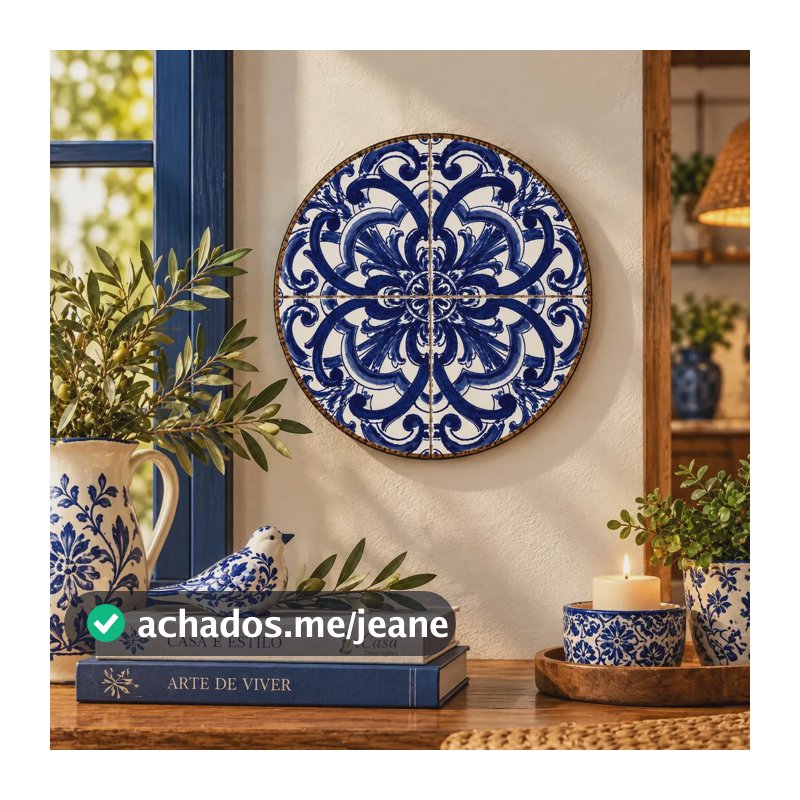 Prato Parede Decorativo Suporte Gancho Porcelana Azulejo Ø20 Branco 00221 Prato Parede Cerâmica Porcelana Decorativo Passarinho Pássaro Suporte Gancho Azulejo Limão Siciliano Mandala
