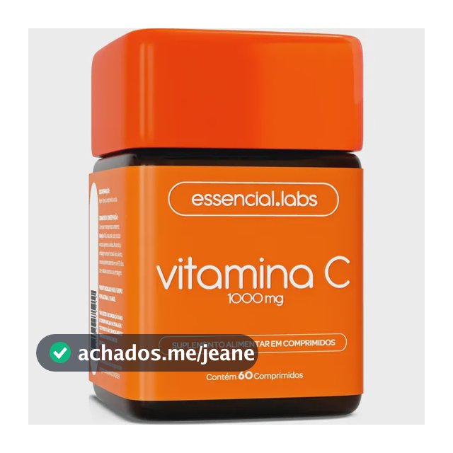 VITAMINA C 1000mg - Fórmula Concentrada e 100% PURA - 60 Doses