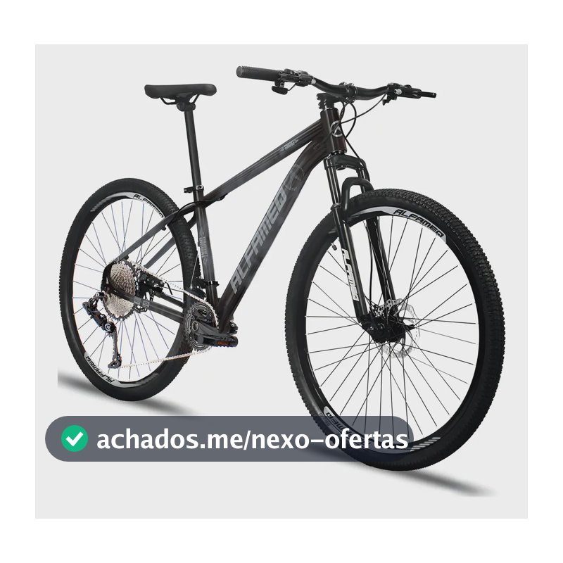 Bicicleta Aro 29 Alfameq Smoke 12v Freio A Disco Hidráulico Cor Cinza Tamanho Do Quadro 19