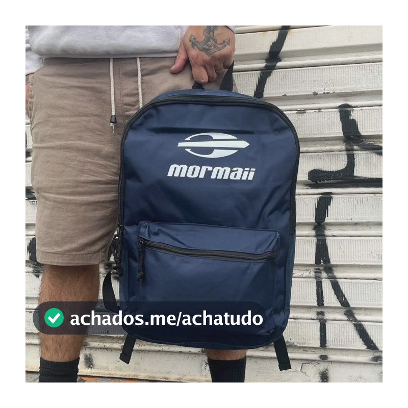 Mochila Mormaii Resistente Casual 21 Litros Básica Azul Azul Un