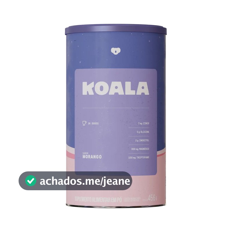 Koala Morango - Economic Size (456g) - Caffeine Army – Suplemento em Pó Noturno com Magnésio, Inositol, Triptofano, Zinco e Vitaminas | Conforto Noturno, Equilíbrio, Suporte Muscular e ao Metabolismo