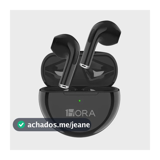 Fone De Ouvido Sem Fio 1horaaut119n Preto Bluetooth 5.3 Design Intra-auricular Controle De Toque Estojo De Carregamento Compatível Com Dispositivos Bluetooth