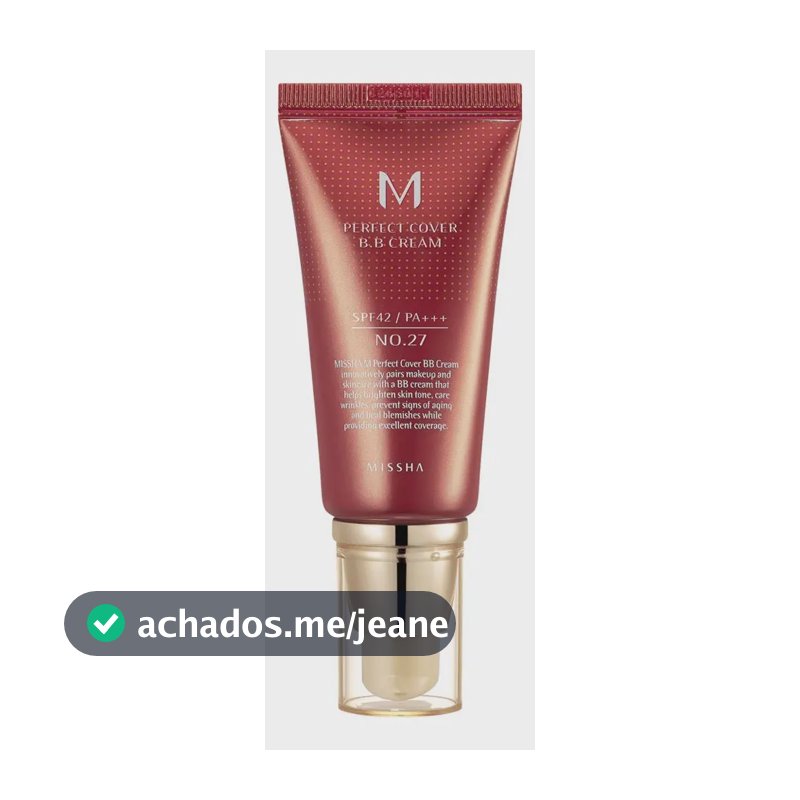 Missha Perfect Cover Bb Cream Modelo N27 Tom Tom27 - Honey Beige