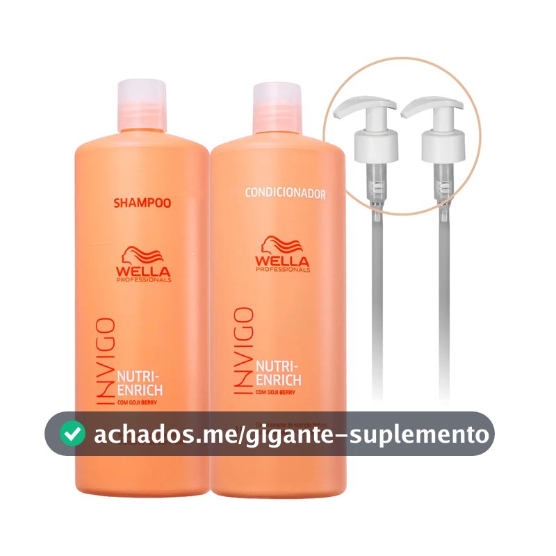 Kit Wella Invigo Nutri Enrich Shampoo e Condicionador 2 L
