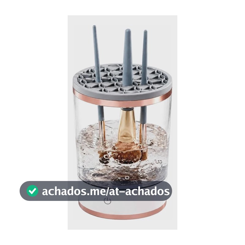 Limpador Elétrico Pincéis Maquiagem 8w Top Rio Branco