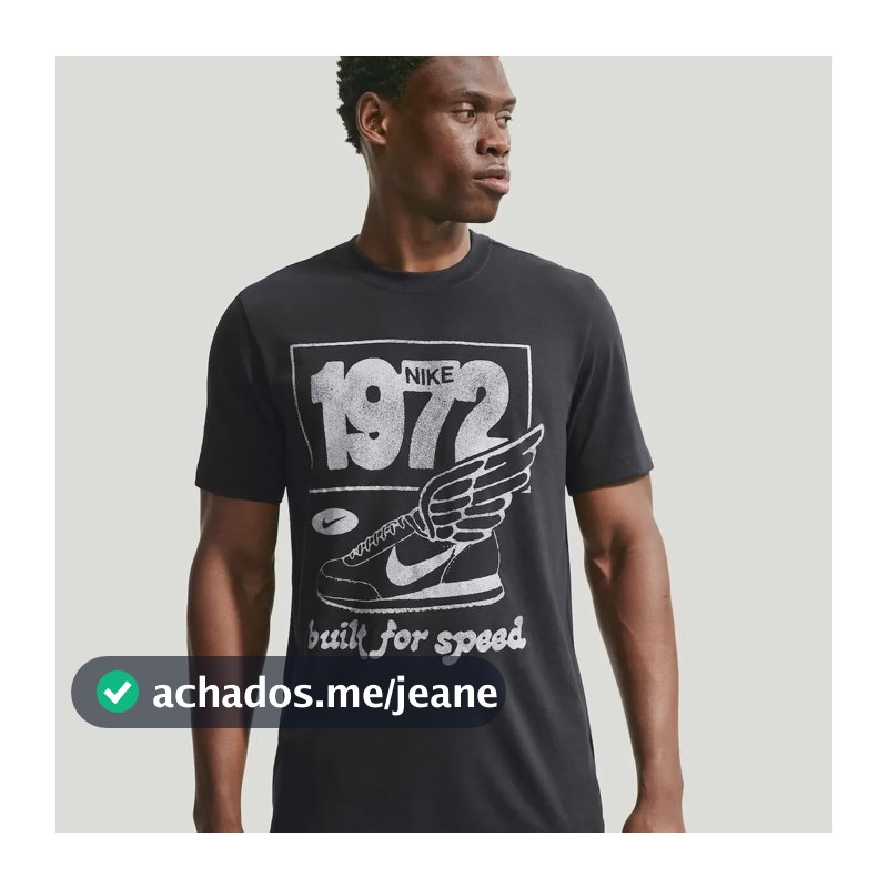 Camiseta Dri-fit Nike Run Dna Masculina Preto Gg