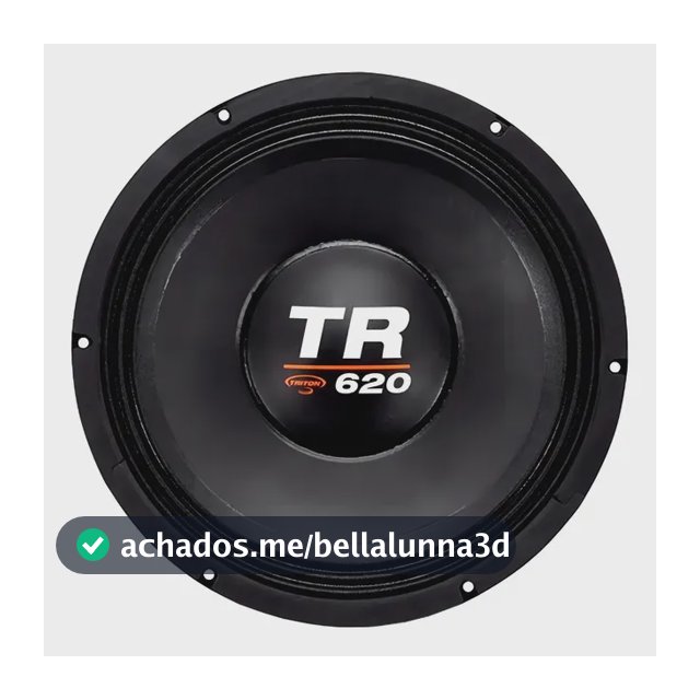 Alto-falante Woofer 12 Polegadas Triton Tr620 De 620w Rms Impedância 4 Ohms