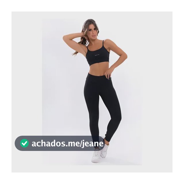 Conjunto Fitness Academia Feminino Top E Calça Poliamida
