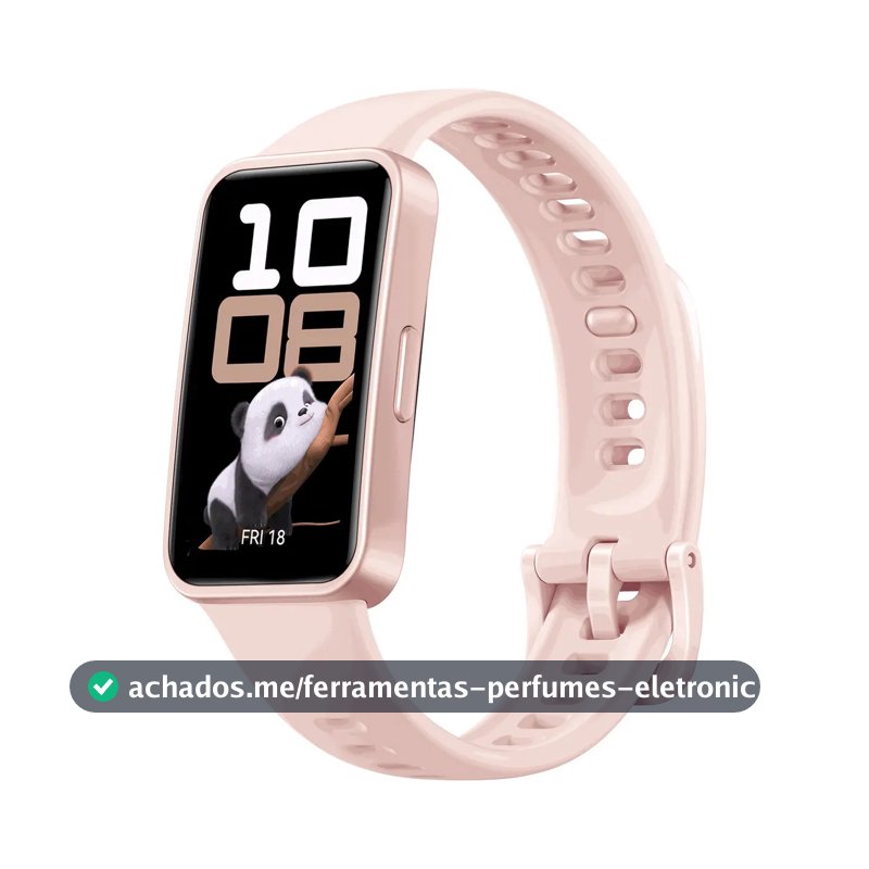 Smartwatch HUAWEI Band 10 Caixa de Polímeros Duráveis Análise do Sono em Nível Profissional Assistente de Bem-estar Emocional Relógio Smartwatch Compatível com Android e iOS Rosa